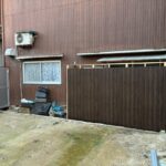 勝手口に目隠しの塀を設置しました 勝手口に目隠しの塀を設置しました